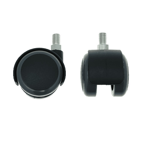 50mm Threaded Castor Wheel - M8 x 15mm Thread (For Hard Floor) | 50kg