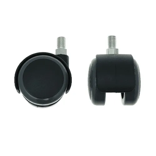 50mm Threaded Castor Wheel - M10 x 15mm Thread (For Hard Floor) | 50kg