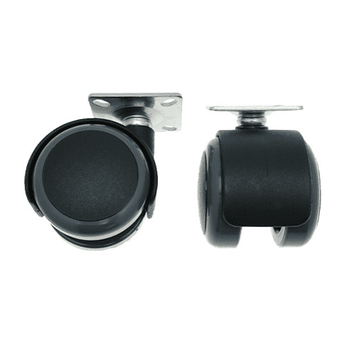 50mm Plate Castor Wheel - 38mm x 38mm Plate (For Hard Floor) | 50kg
