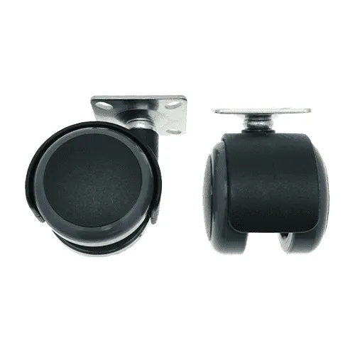 50mm Plate Castor Wheel - 42mm x 42mm Plate (For Hard Floor) | 50kg