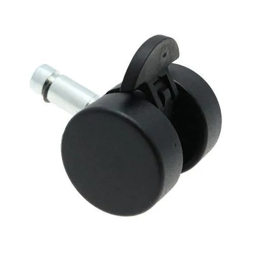38mm Braked Stem Castor Wheel - 11mm x 22mm Stem (For Soft Floor) | 30kg