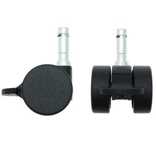 38mm Braked Stem Castor Wheel - 11mm x 30mm Stem (For Soft Floor) | 30kg