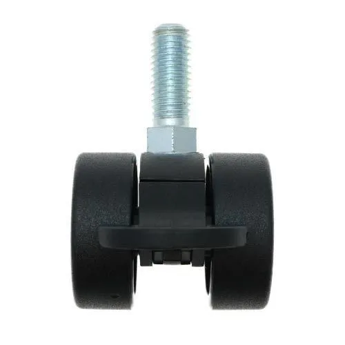 38mm Braked Threaded Castor Wheel - M8 x 15mm Thread (For Soft Floor) | 30kg