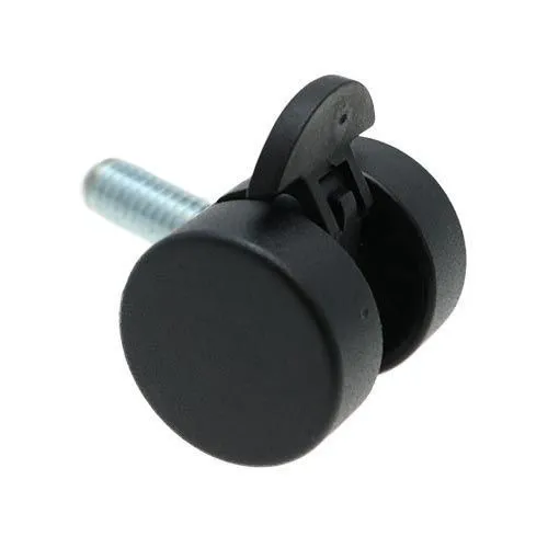 38mm Braked Threaded Castor Wheel - M8 x 20mm Thread (For Soft Floor) | 30kg