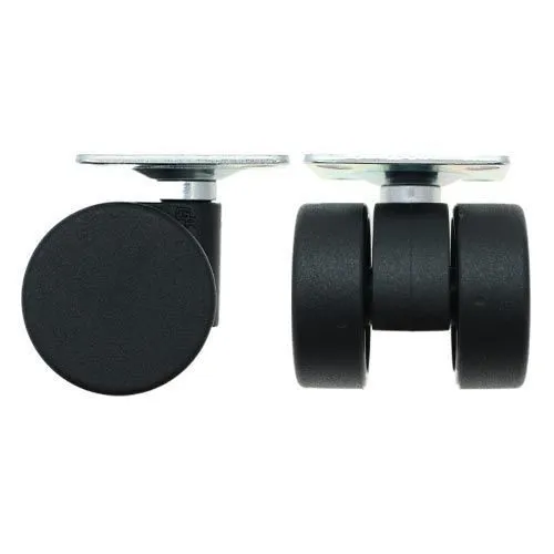 38mm Plate Castor Wheel - 55mm x 55mm Plate (For Soft Floor) | 30kg