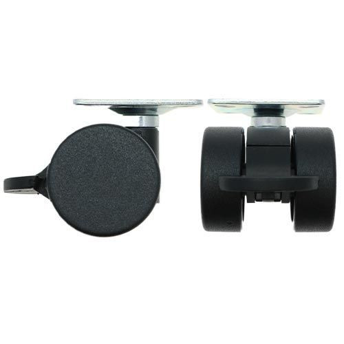 38mm Braked Plate Castor Wheel - 55mm x 55mm Plate (For Soft Floor) | 30kg