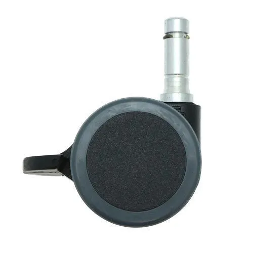 38mm Braked Stem Castor Wheel - 10mm x 30mm Stem (For Hard Floor) | 30kg