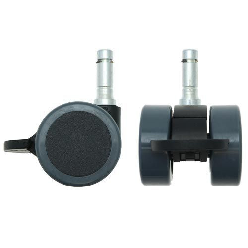 38mm Braked Stem Castor Wheel - 11mm x 30mm Stem (For Hard Floor) | 30kg