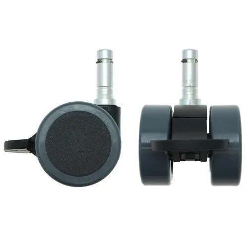 38mm Braked Stem Castor Wheel - 11mm x 30mm Stem (For Hard Floor) | 30kg