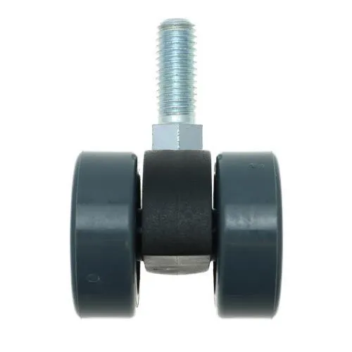 38mm Threaded Castor Wheel - M8 x 20mm Thread (For Hard Floor)