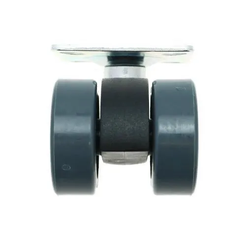 38mm Plate Castor Wheel - 28mm x 28mm Plate (For Hard Floor)