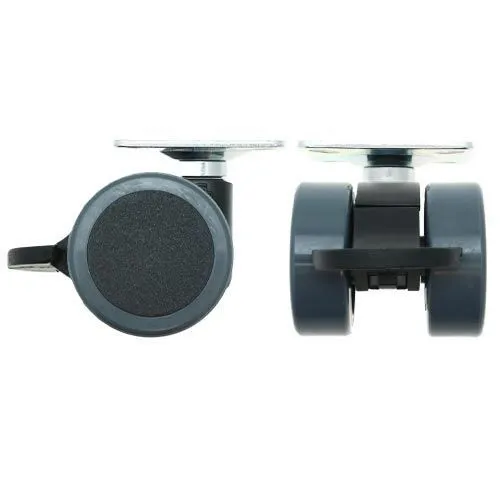 38mm Braked Plate Castor Wheel - 38mm x 38mm Plate (For Hard Floor) | 30kg