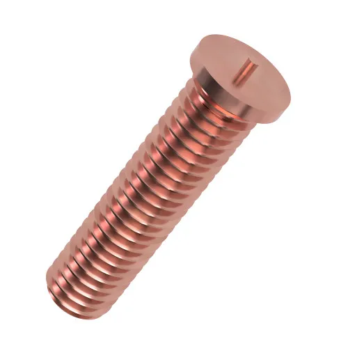 M3 x 20mm Male Threaded Weld Stud (ISO 13918-PT) | Copper Coated Steel