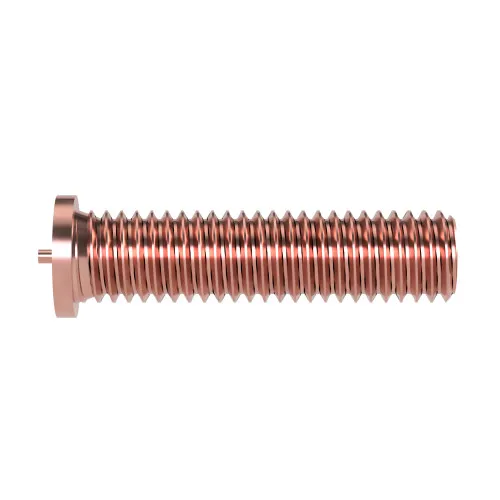 M3 x 20mm Male Threaded Weld Stud (ISO 13918-PT) | Copper Coated Steel