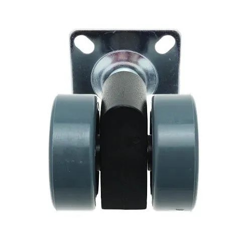 38mm Plate Castor Wheel - 55mm x 55mm Plate (For Hard Floor)