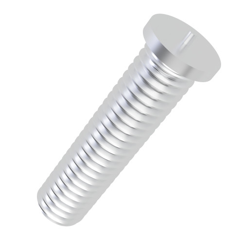 M4 x 15mm Male Threaded Weld Stud (ISO 13918-PT) | Aluminium