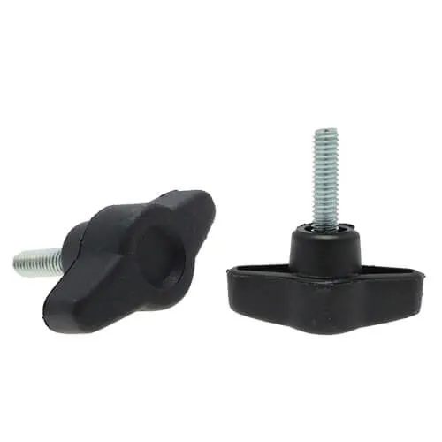M8 x 25mm, 50mm Head Clamping Wing Screw Knob