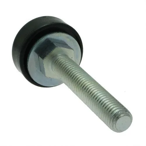 M8 x 25mm Articulating Adjustable Feet, Steel & Polyamide