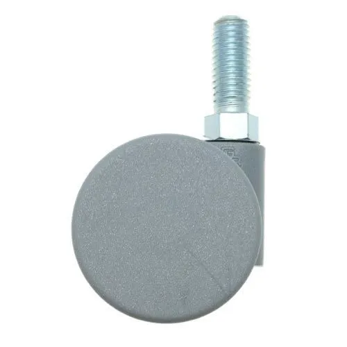 38mm Threaded Castor Wheel - M10 x 15mm Thread (For Soft Floor) | 30kg