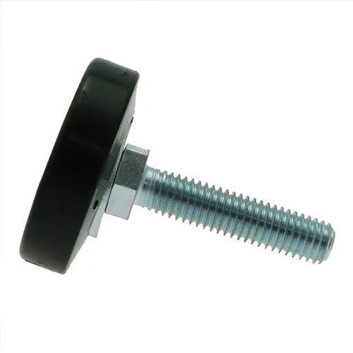 M10 x 100mm Articulating Adjustable Feet, Steel & Polyamide