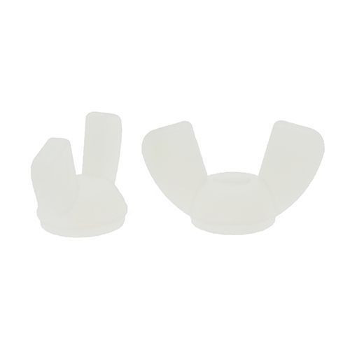 M4 x 0.7mm - Nylon Wing Nuts - Natural Nylon | Vital Parts
