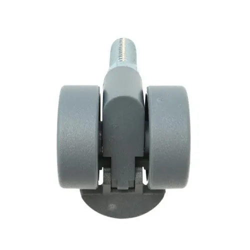 38mm Braked Threaded Castor Wheel - M12 x 20mm Thread (For Soft Floor) | 30kg