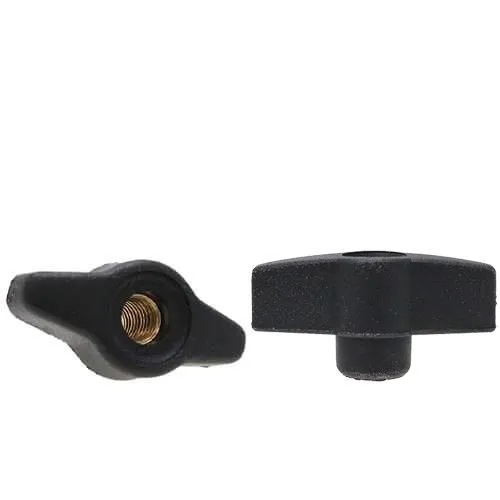 M6 x 50mm x 24mm - Style 1 Butterfly Wing Nuts - Through Thread Type | Vital Parts