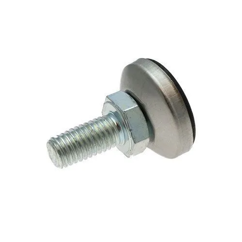 M12 x 80mm Stainless Steel Levelling Foot (Covered Base) - 58mm Base | 650kg