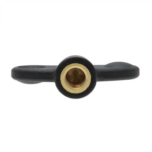 M6 x 32mm x 19mm - Style 2 Butterfly Wing Nuts – Brass -Female Thread | Vital Parts