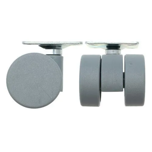 38mm Plate Castor Wheel - 42mm x 42mm Plate (For Soft Floor) | 30kg