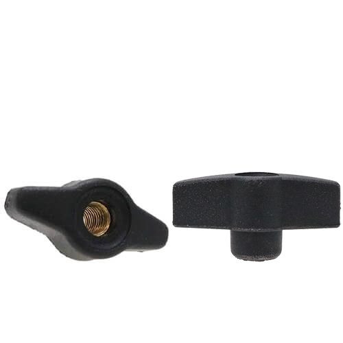 M6 Plastic Butterfly Wing Nut (Through Thread)