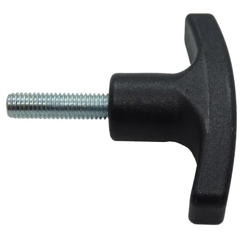 M6 x 25mm x 60mm Nylon & BZP T-Handle Wing Screw Knob - Male | Vital Parts