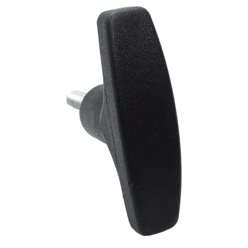 M8 x 30mm x 71mm Nylon & BZP T-Handle Wing Screw Knob - Male