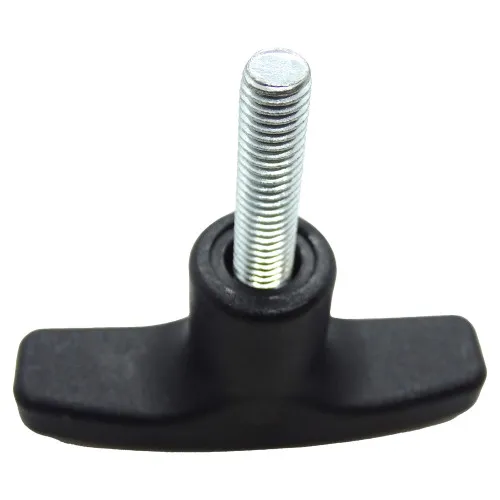 M8 x 30mm x 71mm Nylon & BZP T-Handle Wing Screw Knob - Male | Vital Parts