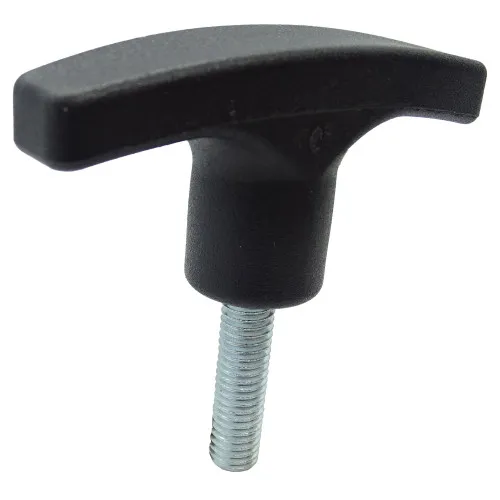 M8 x 30mm x 71mm Nylon & BZP T-Handle Wing Screw Knob - Male | Vital Parts