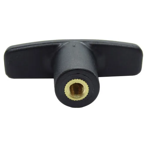 M6 x 60mm Nylon & Brass T-Handle Wing Screw Knob - Female