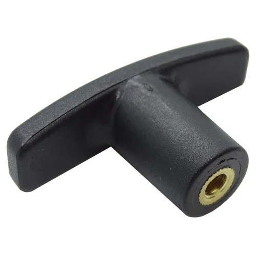M10 x 80mm Nylon & Brass T-Handle Wing Screw Knob - Female | Vital Parts
