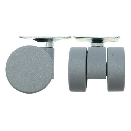 38mm Plate Castor Wheel - 55mm x 55mm Plate (For Soft Floor) | 30kg