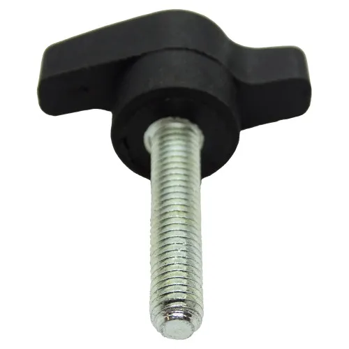 M5 x 15mm x 35mm Nylon BZP Curved Wing Screw Knob - Male | Vital Parts