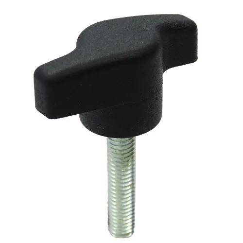 M8 x 15mm x 35mm Nylon BZP Curved Wing Screw Knob - Male | Vital Parts