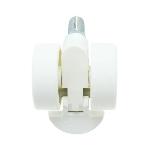 38mm Braked Threaded Castor Wheel - M8 x 20mm Thread (For Soft Floor) | 30kg