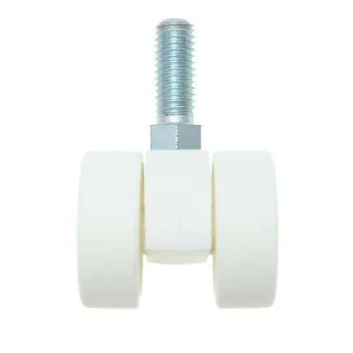 38mm Threaded Castor Wheel - M12 x 20mm Thread (For Soft Floor) | 30kg