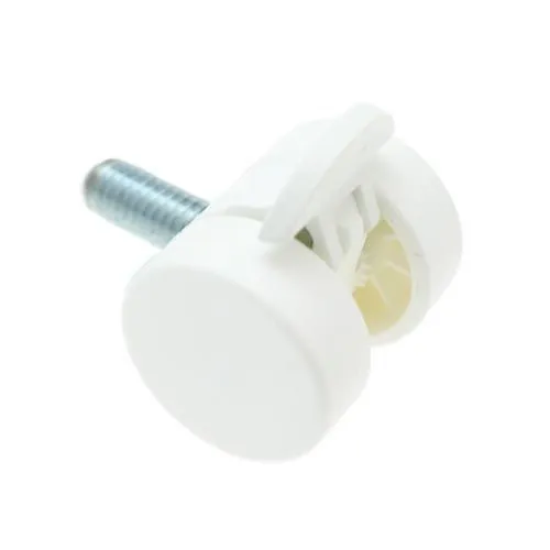 38mm Braked Threaded Castor Wheel - M12 x 20mm Thread (For Soft Floor) | 30kg
