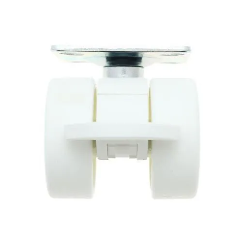 38mm Braked Plate Castor Wheel - 42mm x 42mm Plate (For Soft Floor) | 30kg