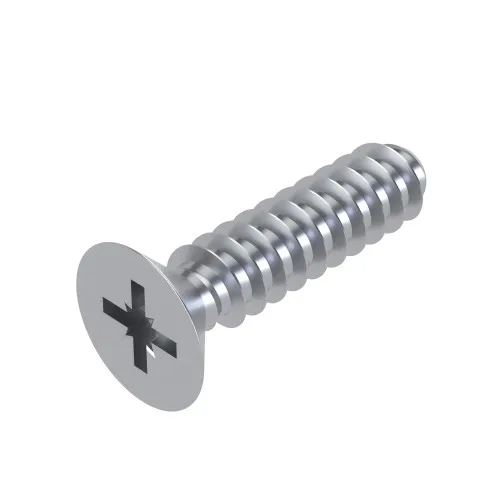 3.5mm x 12mm - Pozi Countersunk PT30 Screws - Bright Zinc Plated Steel | Vital Parts