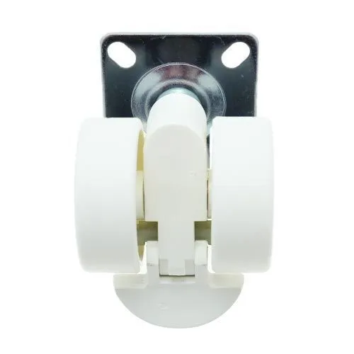 38mm Braked Plate Castor Wheel - 55mm x 55mm Plate (For Soft Floor) | 30kg