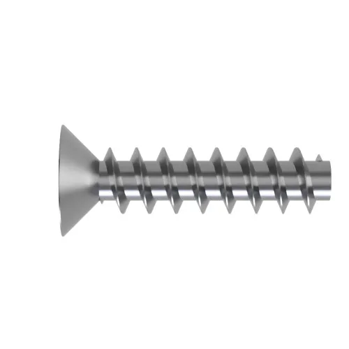 3.5mm x 6mm Pozi Countersunk Screw for Hard Plastics (PT45) - PZ1 Drive | A2 Stainless Steel
