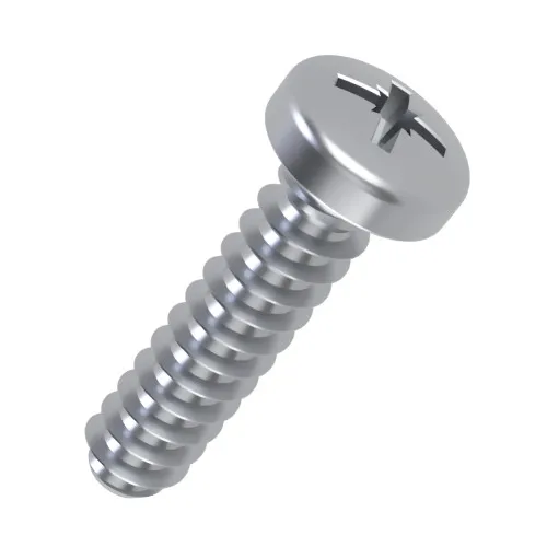 6.0 x 12 Pozi Pan PT30 Screw - Bright Zinc Plated Steel