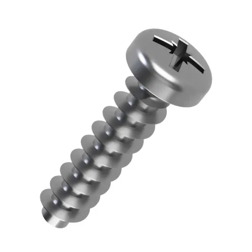 3.5mm x 16mm Pozi Pan Screw for Hard Plastics (PT45) - PZ1 Drive | A2 Stainless Steel