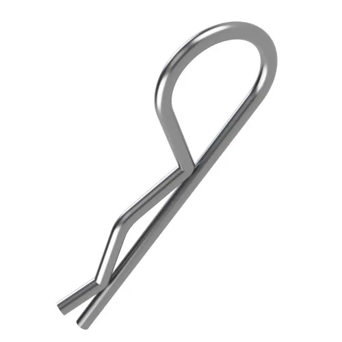 Euro Retaining Pin for 10-12mm Shaft, 2.5mm Wire Diameter, Zinc Plated Steel